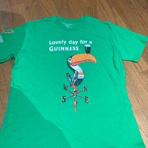 Official Guinness Merchandise black branded t-shirt. Size M